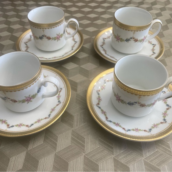 Tirshenreuth Bavaria Made in Germany Coffee set of 4 - Picture 3 of 16